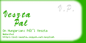 veszta pal business card